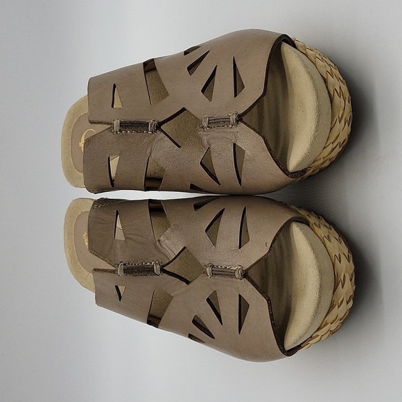 1136- Earthies Setina Wedges Sandals Size 7 - Picture 3 of 11
